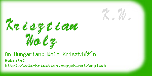 krisztian wolz business card